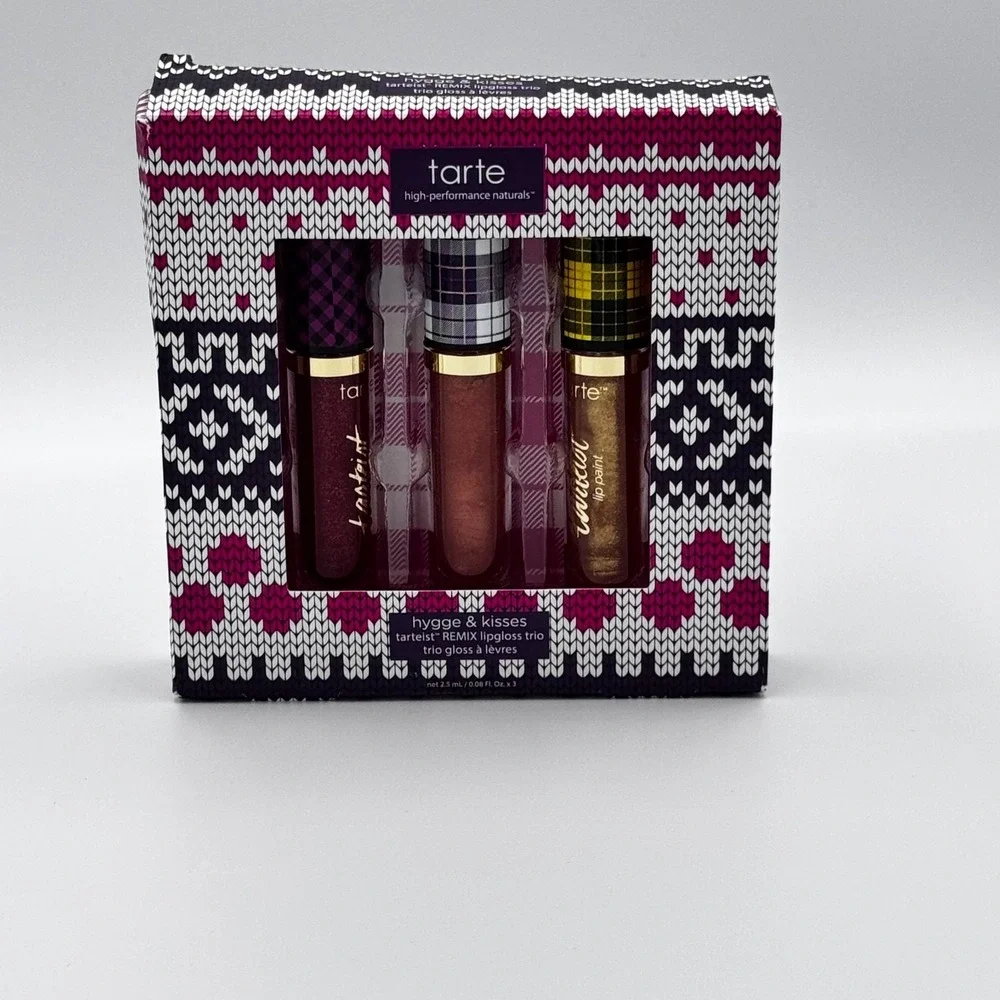 Tarte hygge & kisses tarteist™ REMIX lip gloss trio Gift Set NEW